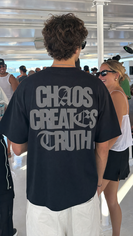 Off Supply Chaos Creates Truth T-shirt Black