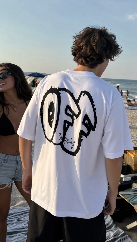 Off supply Club white t-shirt
