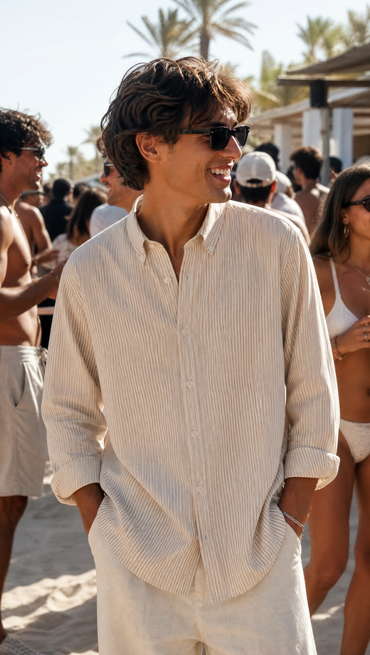 Off Supply Call Me By Your Name Beige Shirt