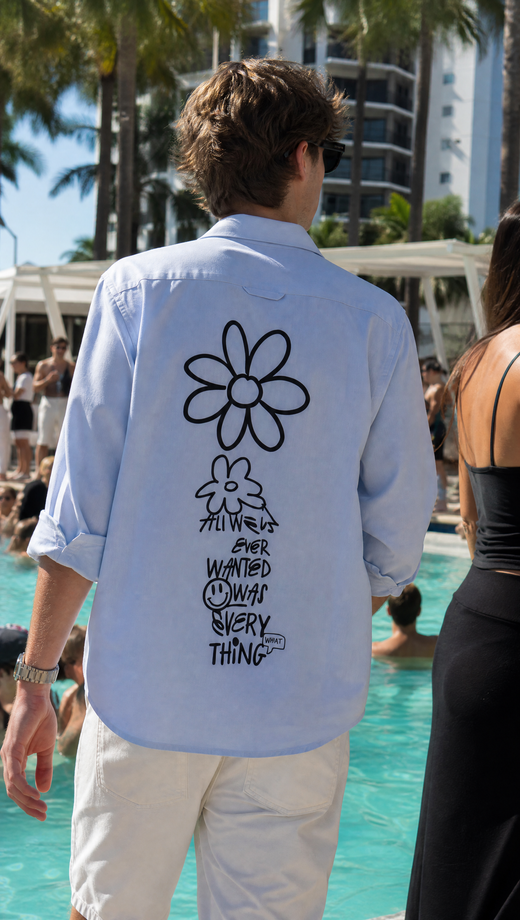 Everything Off Supply Ice Blue Shirt