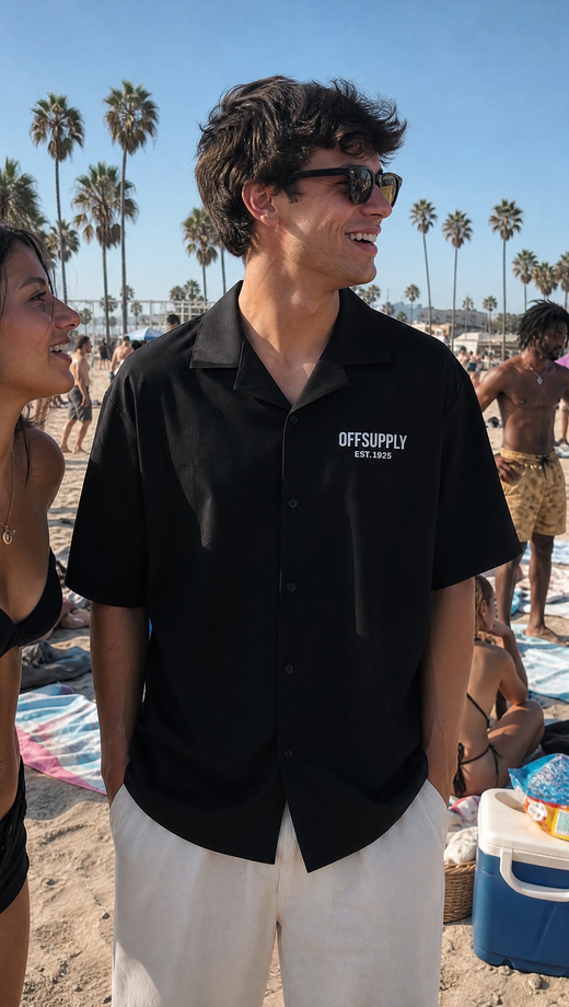 BLACK BOWLING SHIRT