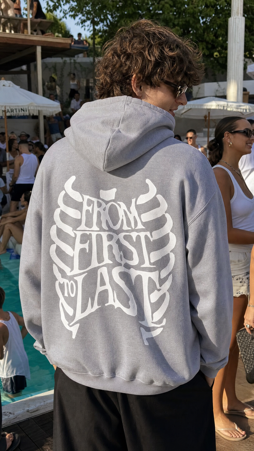 Off supply From First to last grey Hoodie