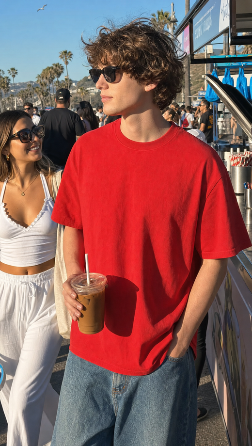 Off supply From another POV red t-shirt