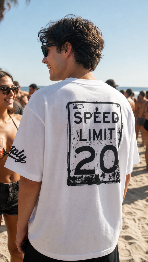 Off Supply Speed Limit Statement Graphic T-shirt