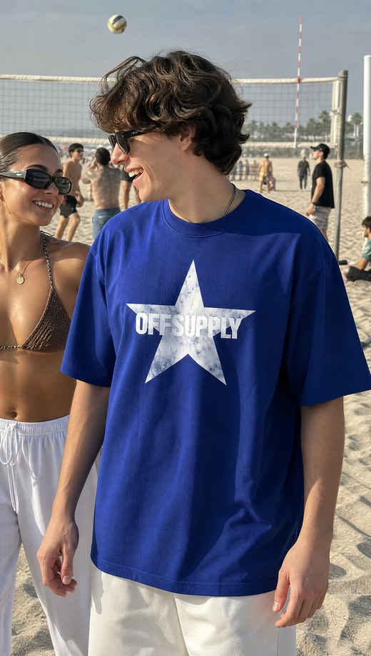 Off supply Music Drug Blue T-shirt