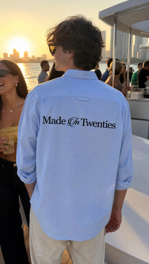 Twenties Off Supply Ice Blue Shirt