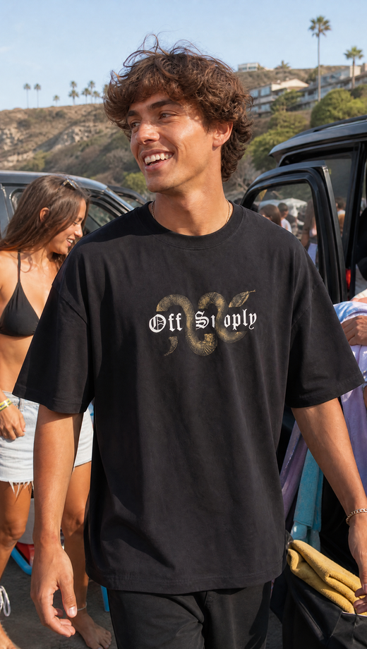 Off Supply Serpent Statement Graphic T-shirt