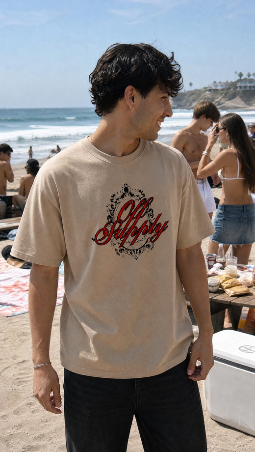 Off Supply Royal Heritage T-shirt Sand