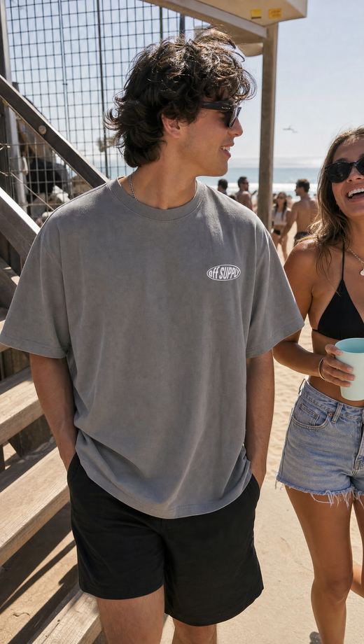 Off supply Modern Fashion grey t-shirt