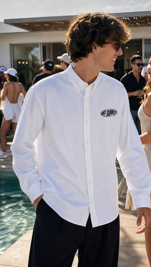 Twenties Off Supply White Shirt