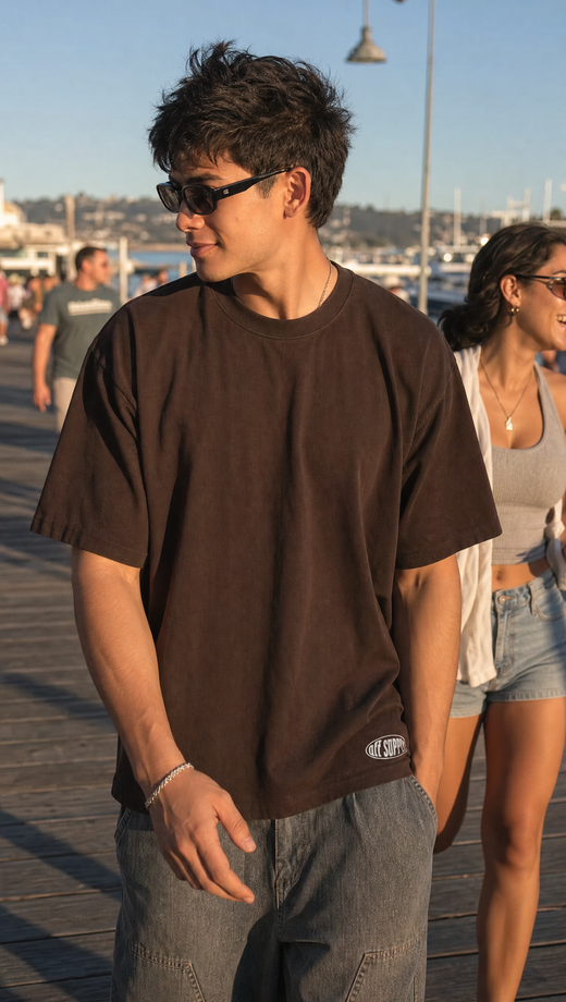 Off supply SOS Brown T-shirt