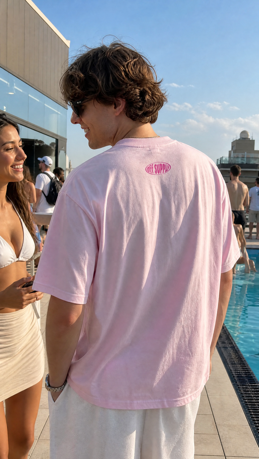 PENGUINE OFF SUPPLY PINK T-SHIRT