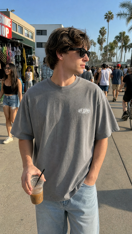Off supply From First to last grey t-shirt