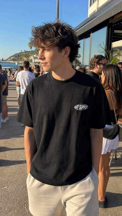 Off supply Escape From Reality black t-shirt