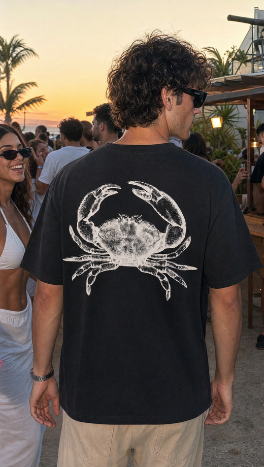 Off supply The crab black t-shirt