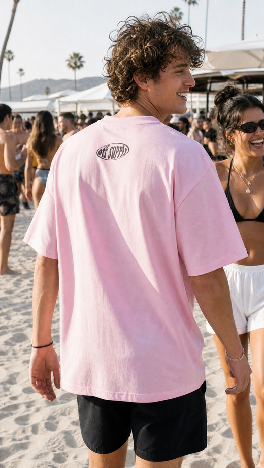 Off Supply Off-Axis Tee - Pink
