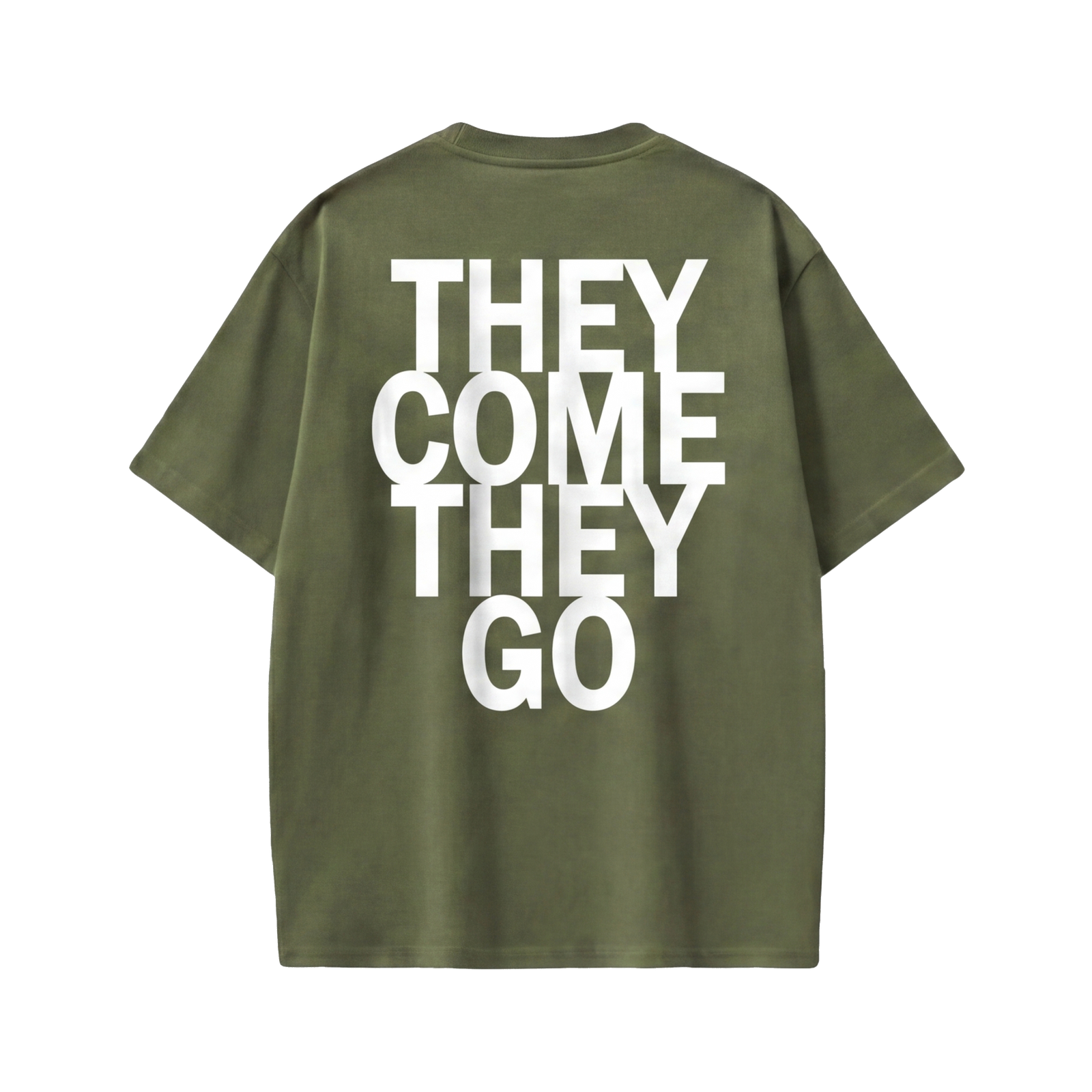 Off supply They come they go Olive T-shirt