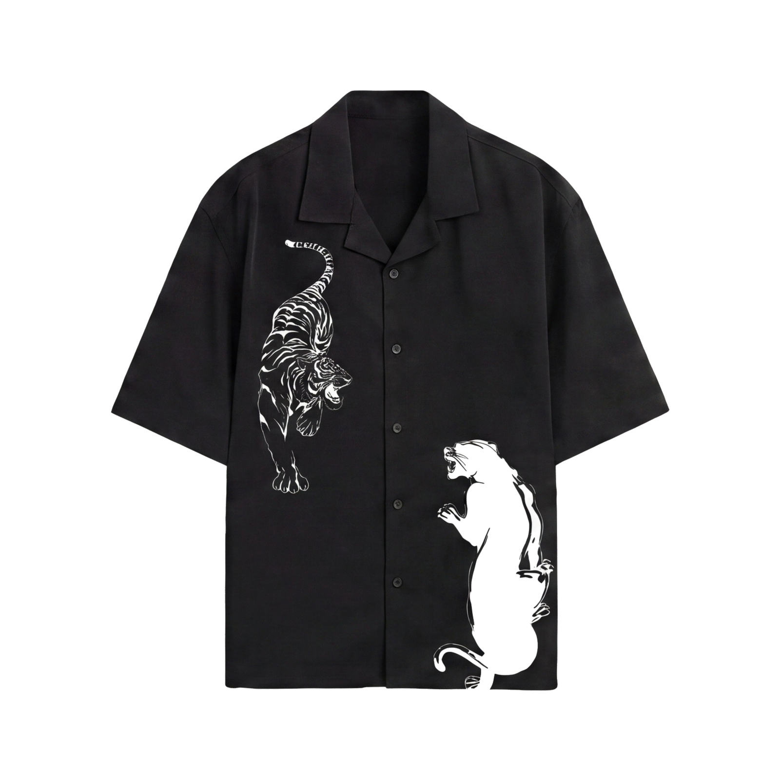 Off Supply Money Over Feelings Bowling Shirt - Black