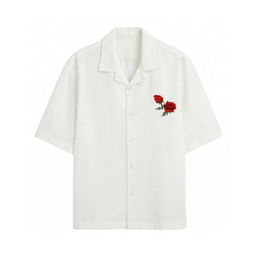 Off Supply Archive White Bowling Shirt