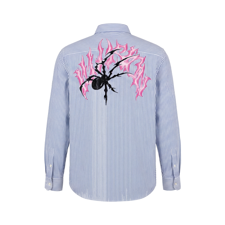 Off Supply Line Up Blue Striped Shirt