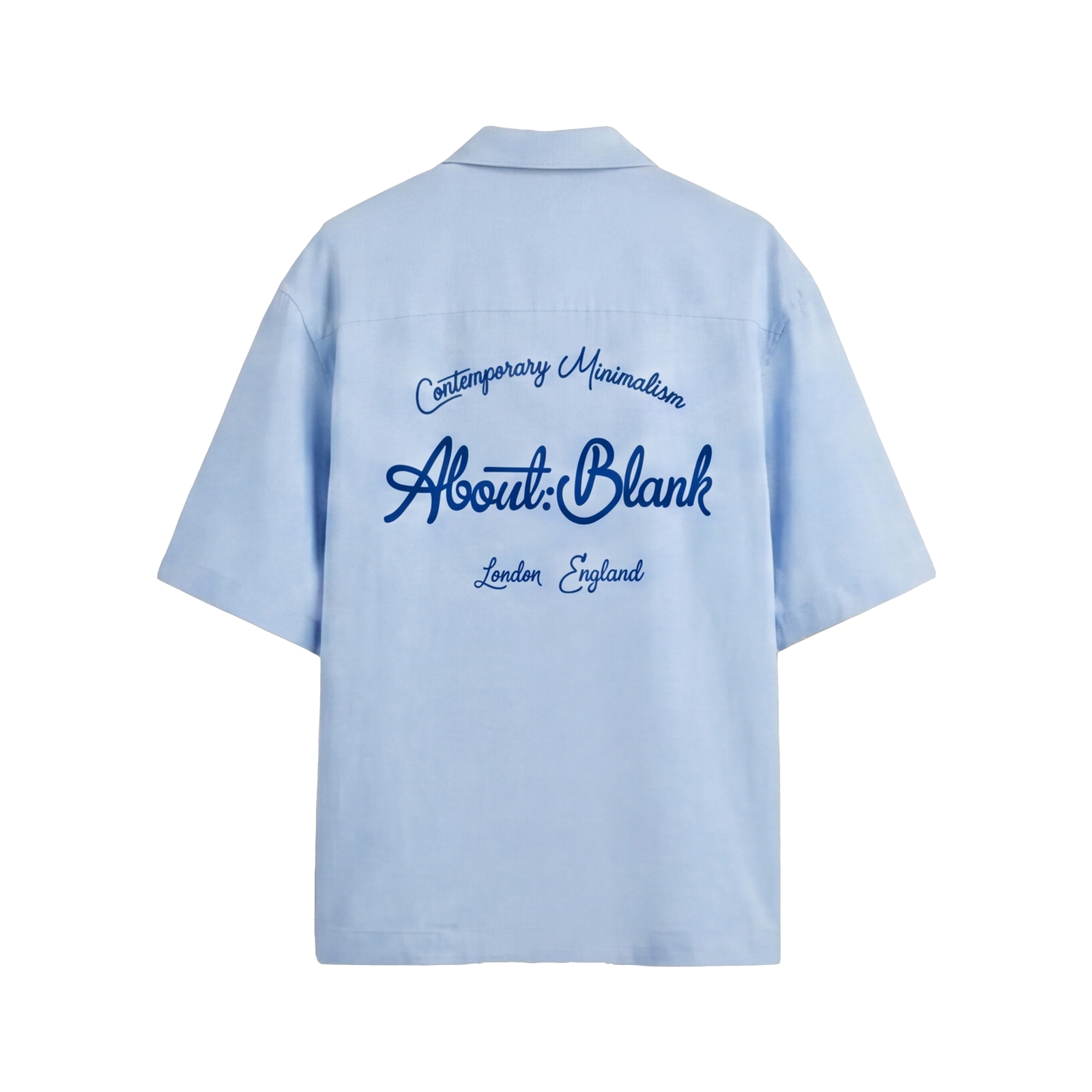 Blank Off Supply Ice Blue Bowling Shirt