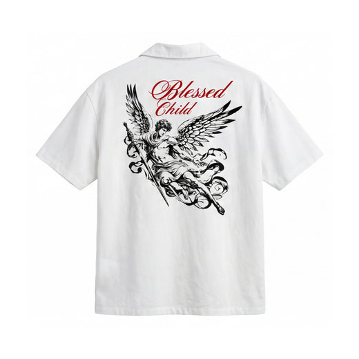 Off Supply Blessed Child Bowling Shirt - White