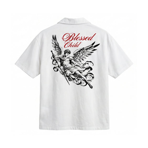Off Supply Blessed Child Bowling Shirt - White