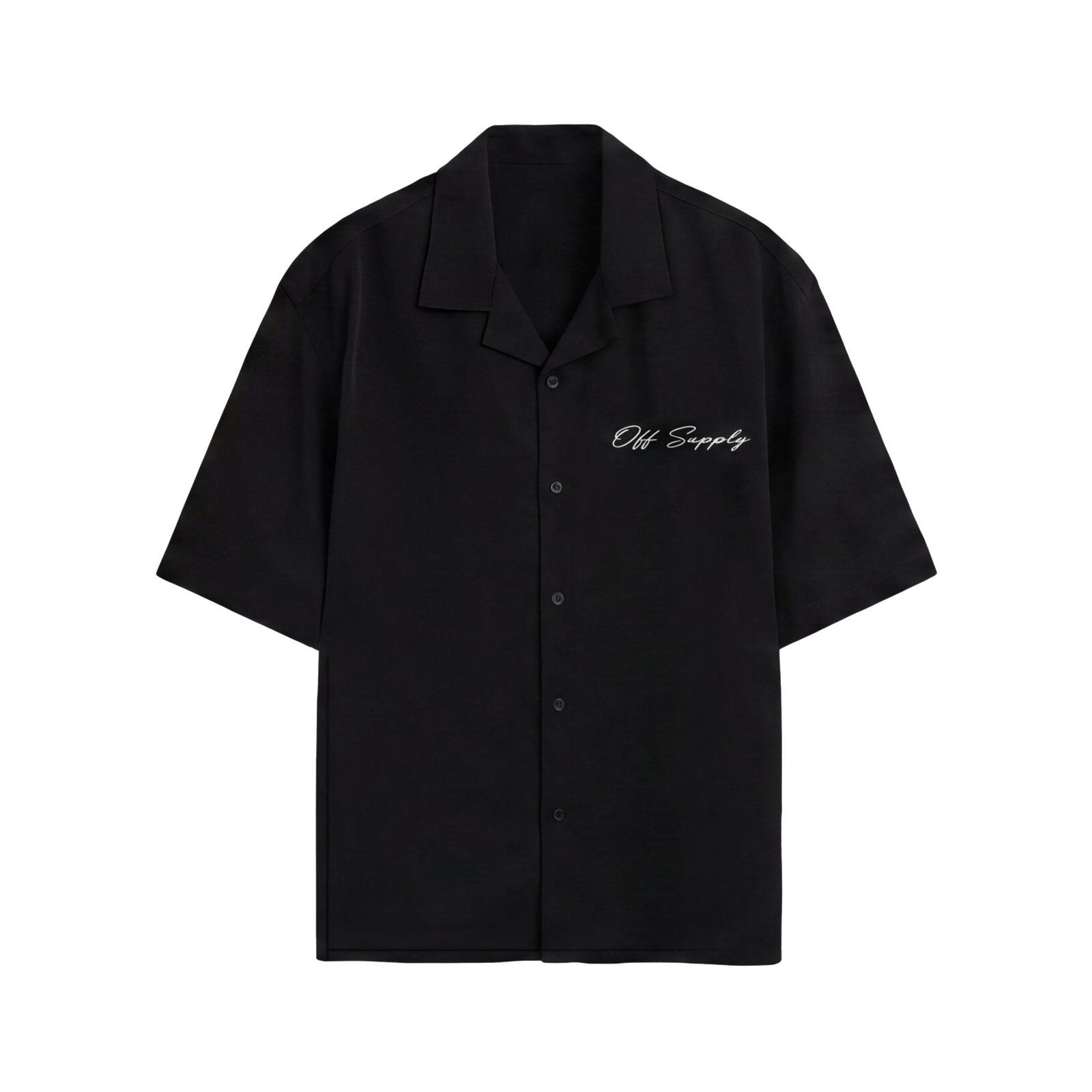 Off Supply People of Culture Black Bowling Shirt