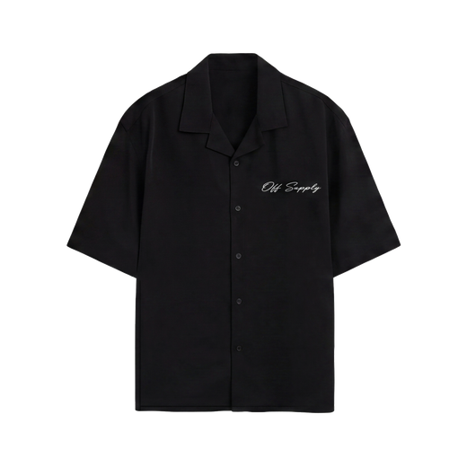 Off Supply People of Culture Black Bowling Shirt