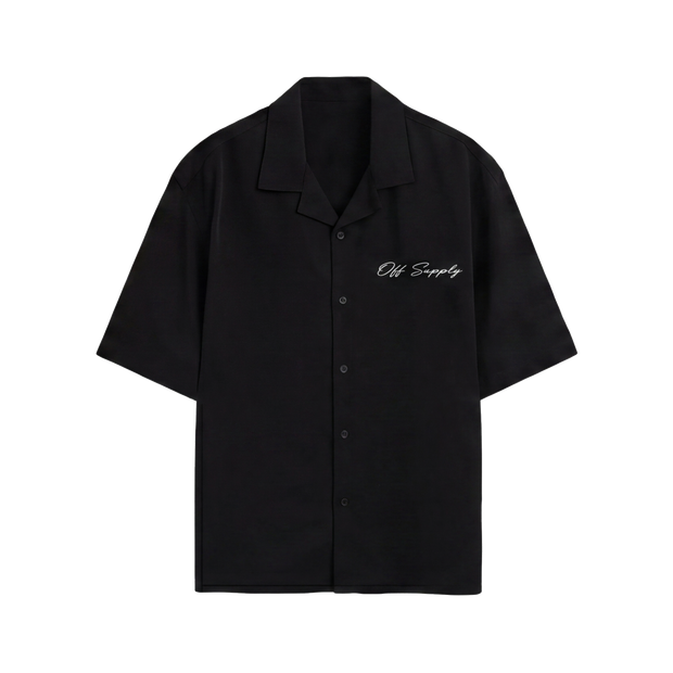 Off Supply People of Culture Black Bowling Shirt