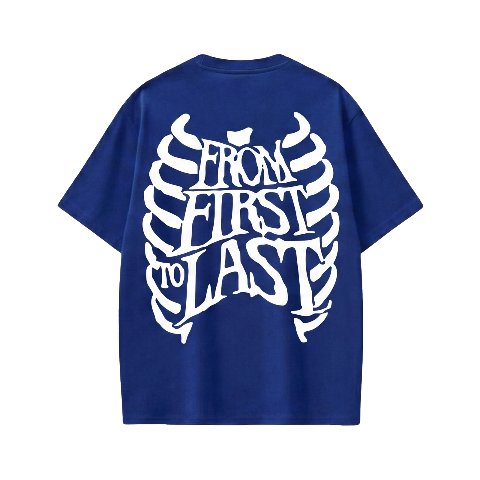 Off supply From First to last blue t-shirt