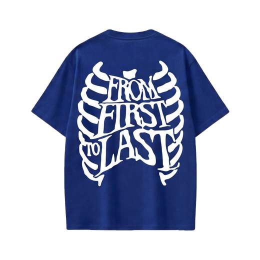 Off supply From First to last blue t-shirt