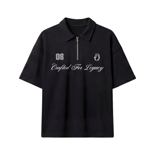 Off Supply Crafted For Legacy Black Quarter Zip T-shirt