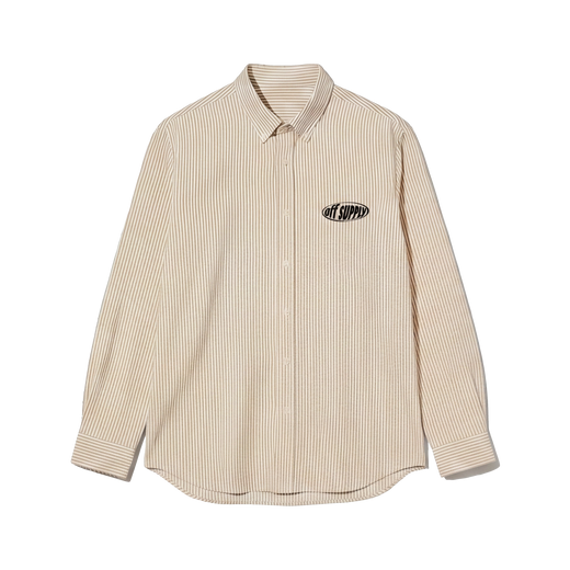 Twenties Off Supply Yellow Striped Shirt