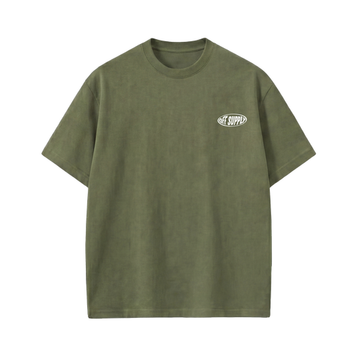 Off supply Modern Fashion olive green t-shirt