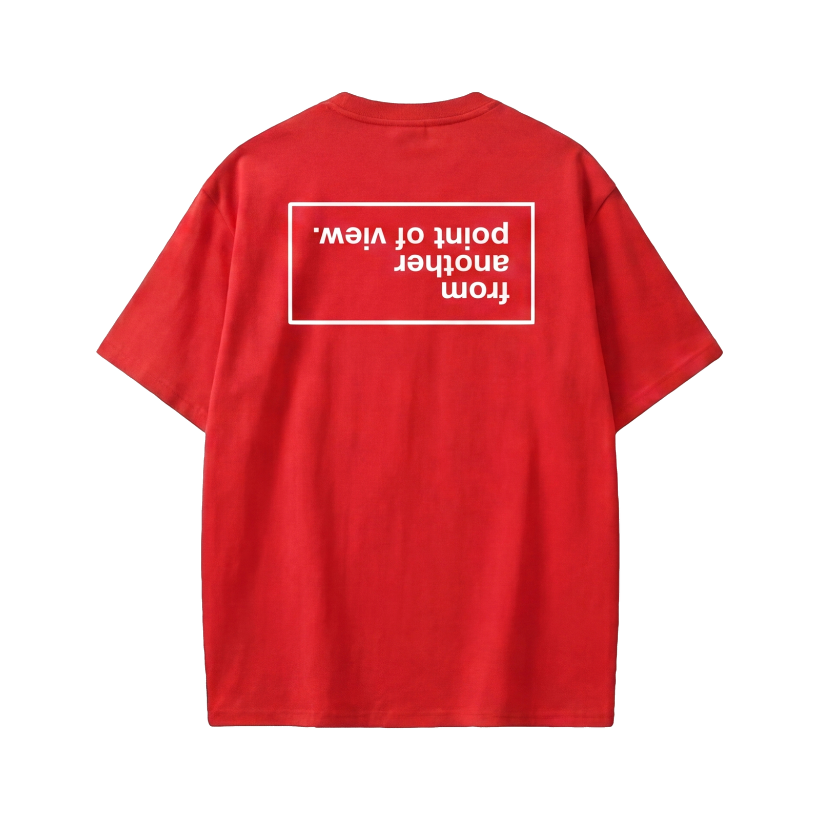 Off supply From another POV red t-shirt