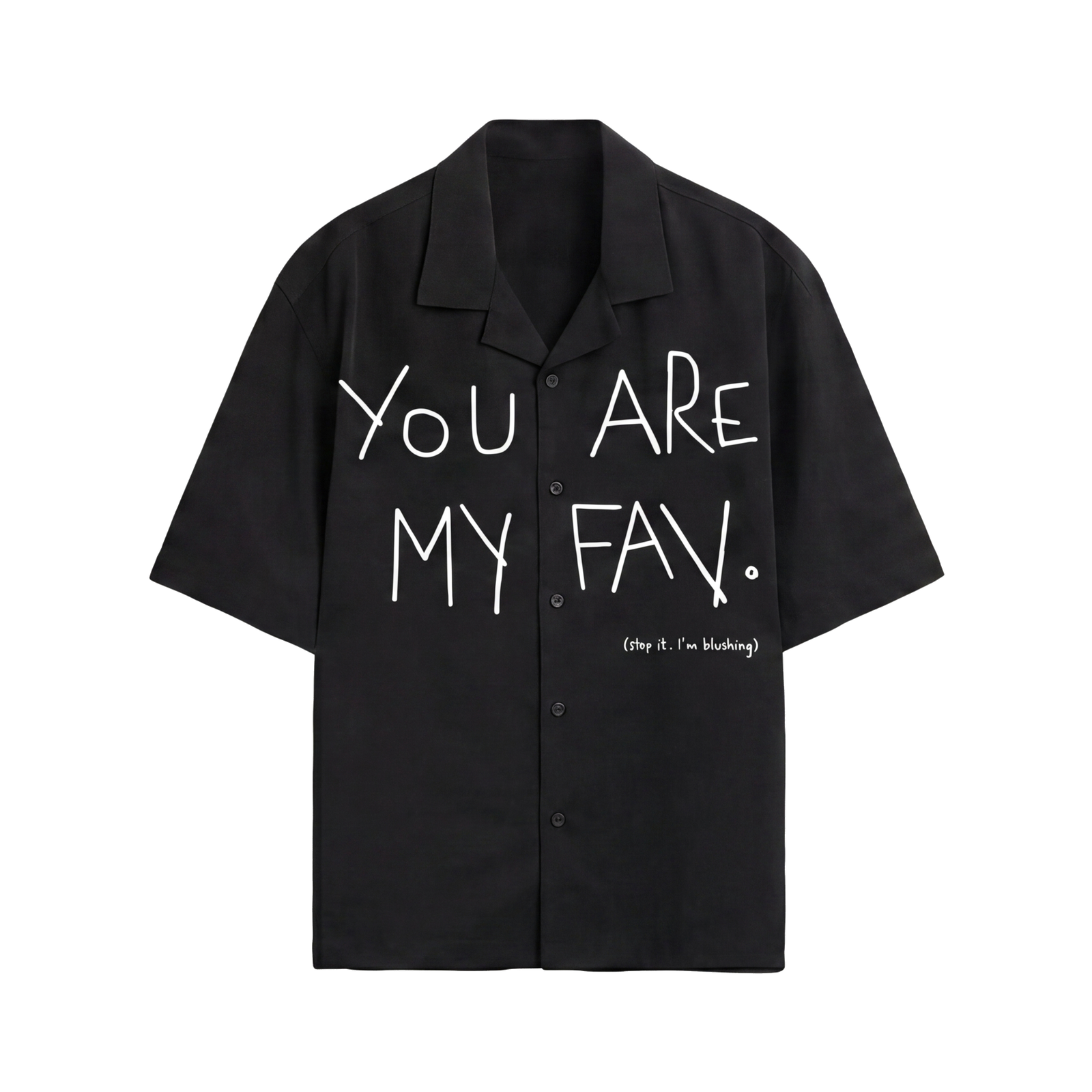 Off Supply Cupid_s Fav Black Bowling Shirt
