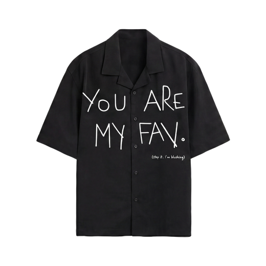 Off Supply Cupid_s Fav Black Bowling Shirt