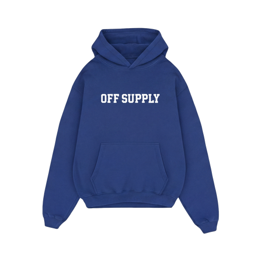 Off supply OS blue hoodie
