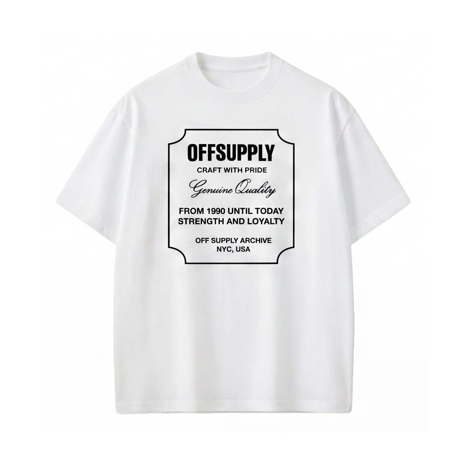 Off Supply Genuine Premium Quality Stamp T-shirt