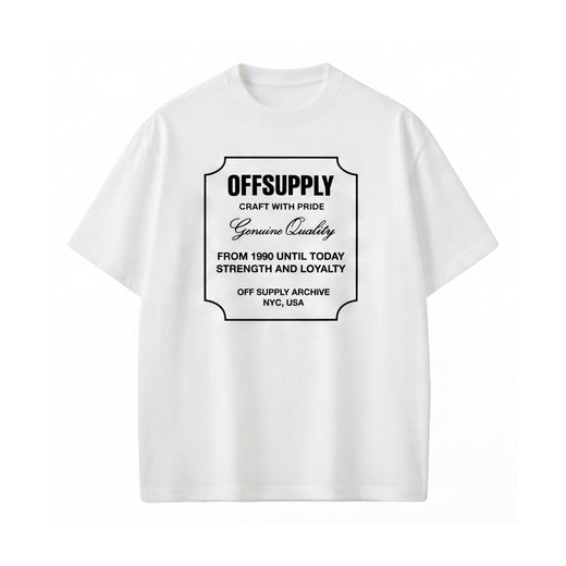 Off Supply Genuine Premium Quality Stamp T-shirt