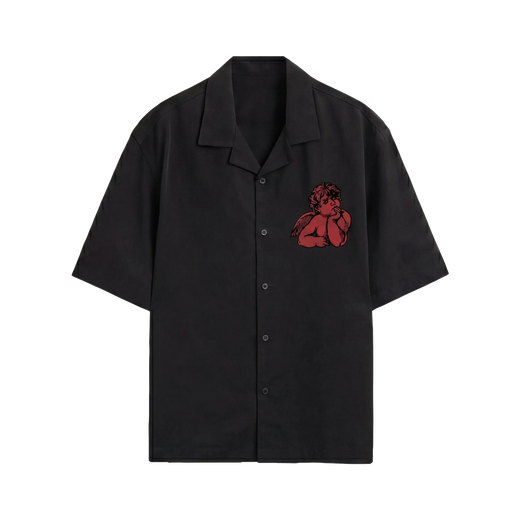 Off Supply Lost In Thoughts Black Bowling Shirt