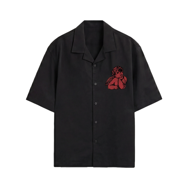 Off Supply Lost In Thoughts Black Bowling Shirt