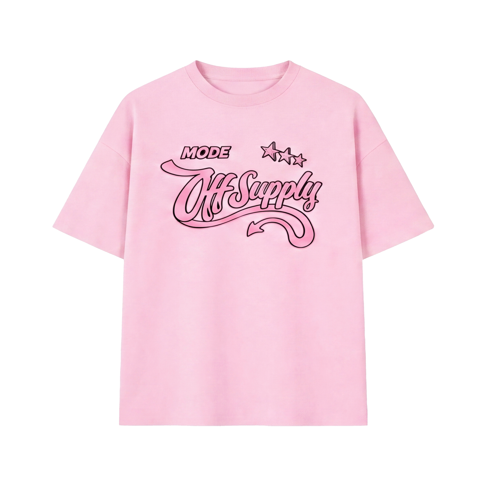 Off supply Devil Mode T- Shirt Pink