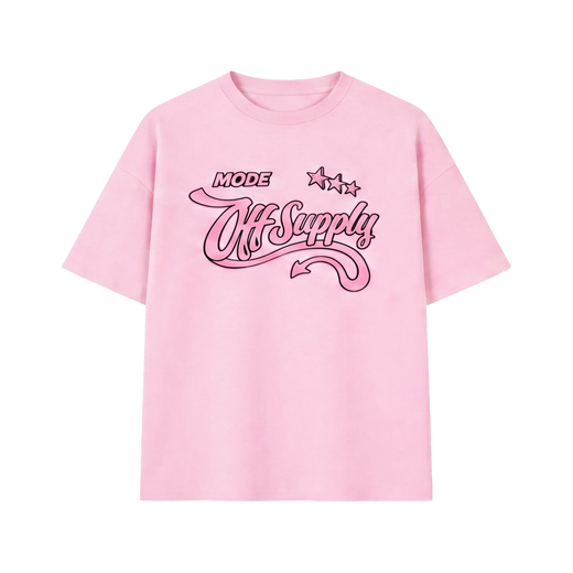 Off supply Devil Mode T- Shirt Pink
