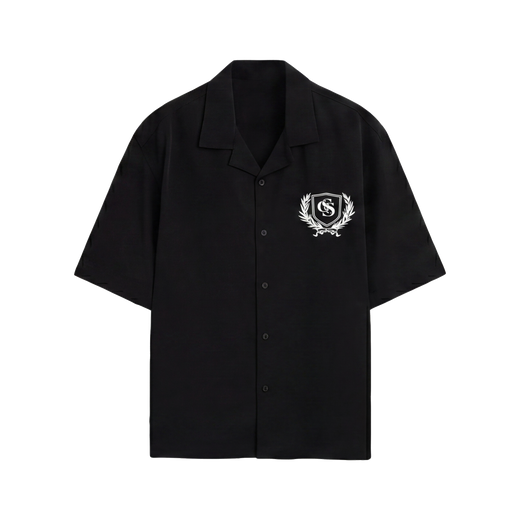 Off Supply Elegance In Motion Black Bowling Shirt