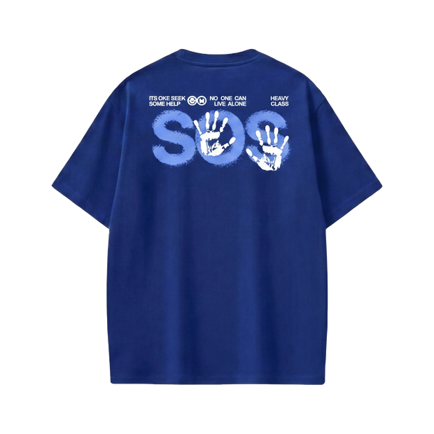 Off supply SOS Blue T-shirt