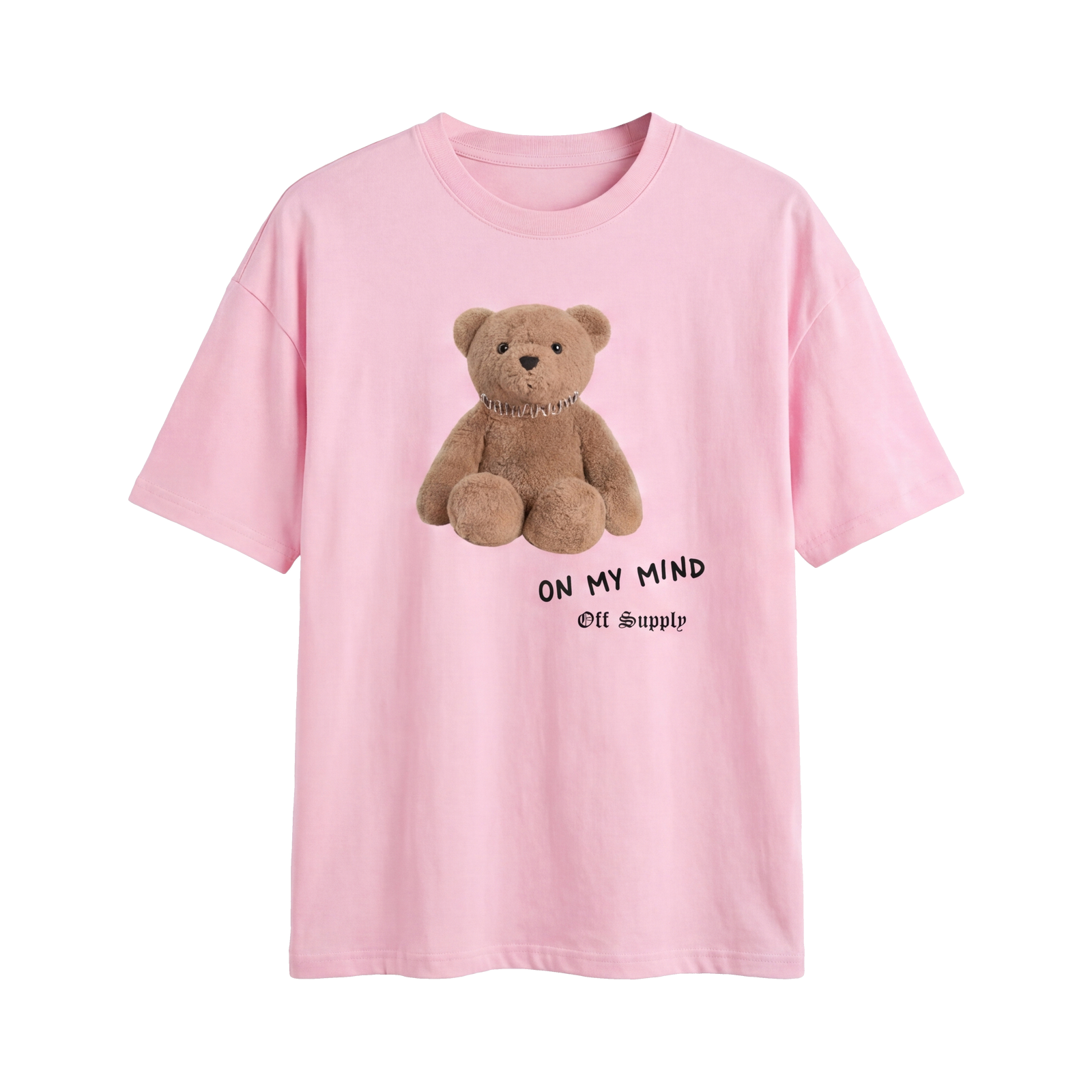 Off Supply Bear On My Mind Classic Pink T-shirt