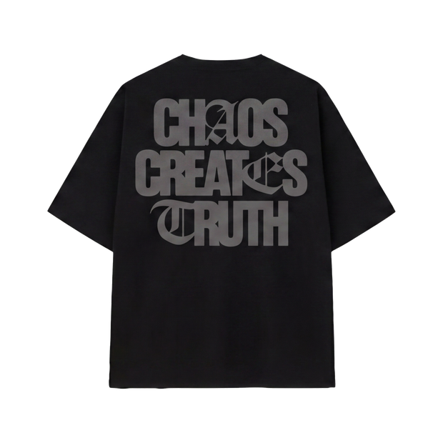 Off Supply Chaos Creates Truth T-shirt Black