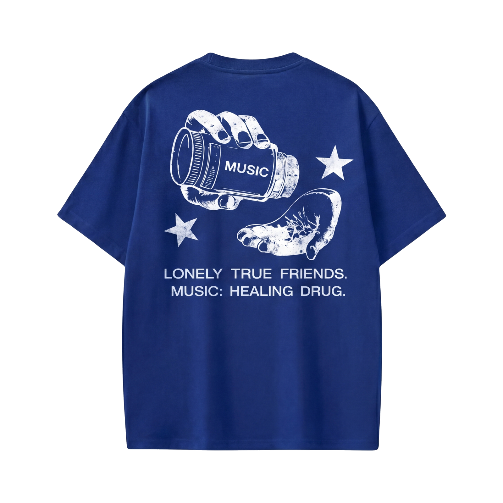 Off supply Music Drug Blue T-shirt